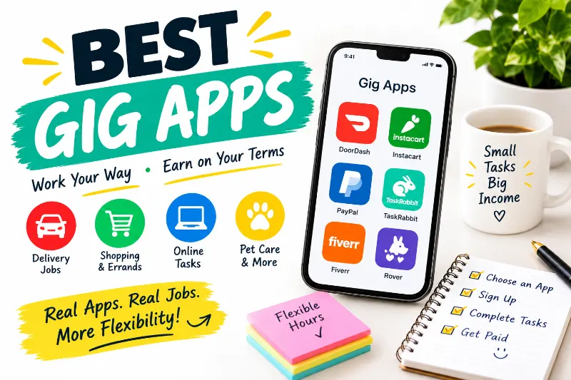 15 Best Gig Apps to Make Extra Money in Your Free Time