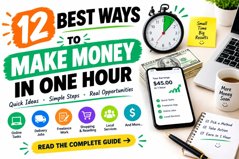 How to Make Money in One Hour: 12 Practical Ways to Earn Fast