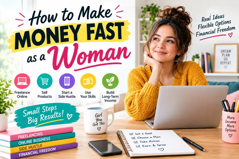 How to Make Money Fast as a Woman: 8 Practical Ideas to Start Today