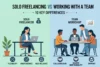 Solo Freelancing vs Working With a Team: 10 Key Differences - Post Thumbnail