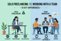 Solo Freelancing vs Working With a Team: 10 Key Differences