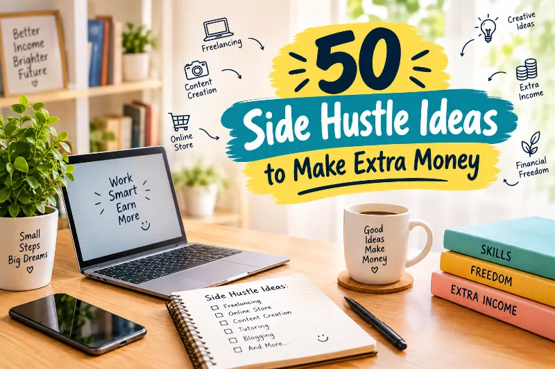 50 Side Hustle Ideas to Make Extra Money